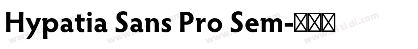 Hypatia Sans Pro Sem字体转换